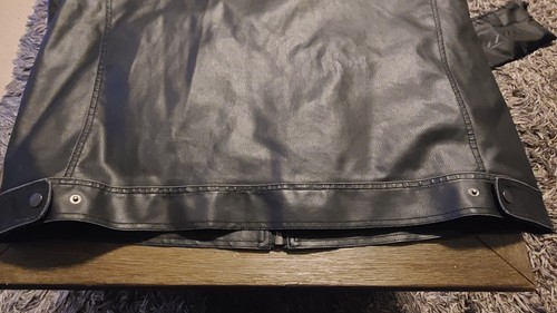 Calvin Klein Black Faux Leather Men's Jacket XXL - Picture 9 of 11