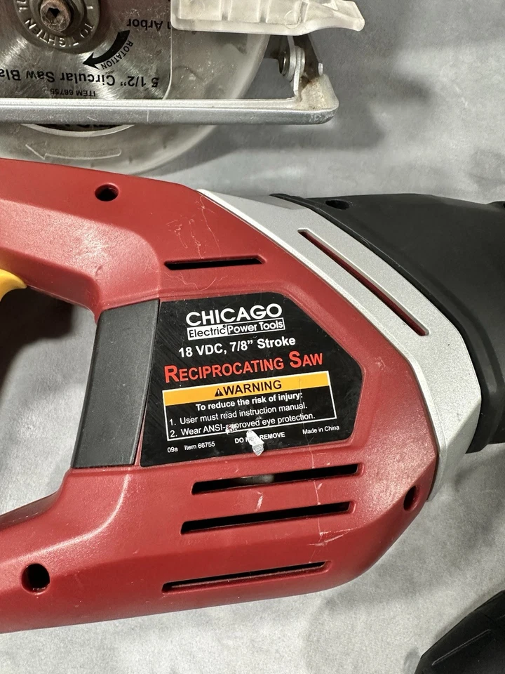 Chicago Electric 18V 4-Tool Combo Pack no battery or charger - Image 4 of 4
