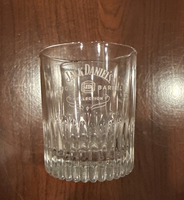 Jack Daniels Single Barrel Collection Round Glass 8oz. With Logo   Rare