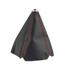 Car Shift Knob Dust Cover   Universal Leather Gear Shifter Boot Sleeve RedBlack