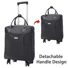 18" 16 Wheeled Underseat Suitcase Spinner Waterproof Carry-On Luggage Travel Bag