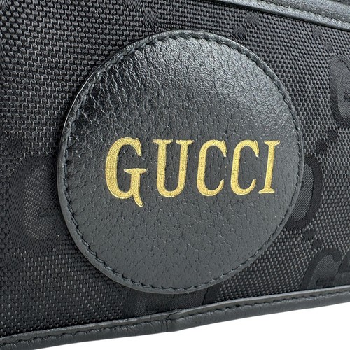 Auth GUCCI Off the Grid Clutch Bag Black Nylon Canvas/Leather - z6840 - Picture 11 of 13