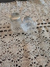 Vintage Hobnail Glass Clear Salt and Pepper Shakers Set of 2 - 1.5