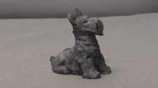 MINIATURE heavy SCOTTY DOG FIGURINE vintage