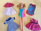 Vintage Barbie Living Skipper Doll With Extra Outfits!