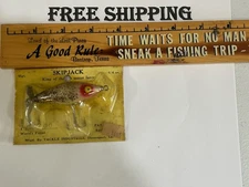 Vintage   SKIP JACK FISHING LURE / Topwater Popper Bait NOS NIP GREAT COLOR