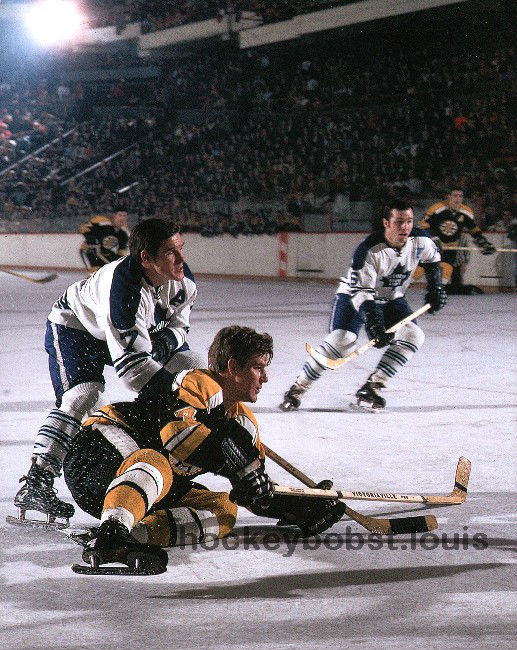Bobby ORR BOSTON Bruins #4 CHECKED by Tim HORTON Toronto MAPLE Leafs 11X14 NEW