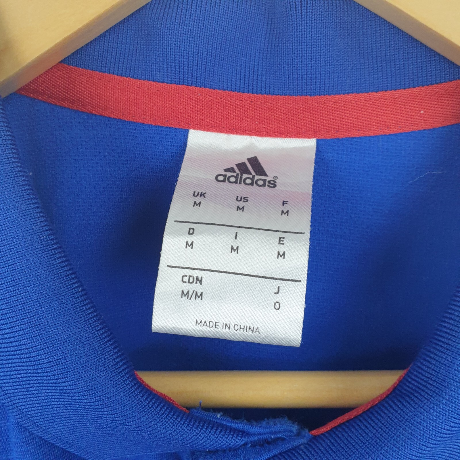 Bayern Munich Adidas Polo Shirt Mens Medium Blue Collared T-Shirt FCB Munchen thumbnail 3