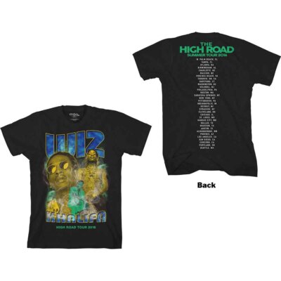 T-Shirt Wiz Khalifa Unisex: 90er (Rückendruck) (klein)