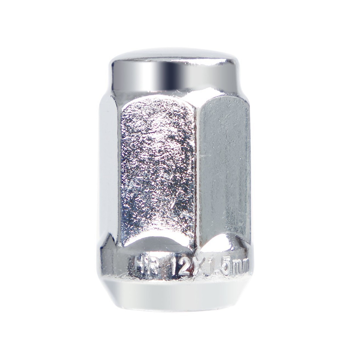 Lot 6 Écrous De Roue M12x1.25 Chrome Bulge Acorn – Siège Cône 60° Pour Jantes Auto, Finition Miroir Haute Qualité