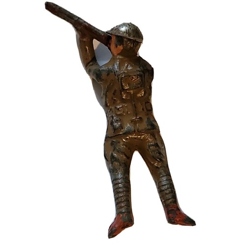 Juguete antiguo Barclay B84 Toy Soldier Sharpshooter Propenso B 84 vintage Dimestore - Imagen 5 de 9