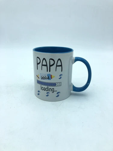 Diztoud Papa Tasse mit Spruch Papa 2024 Loading, Geschenkideen fuer Werdende