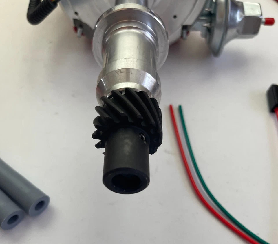 PONTIAC 455 428 421 400 389 350 326 301 ROJO DISTRIBUIDOR HEI + CABLES ENCHUFABLES 8mm EE. UU. Foto 3 de 4