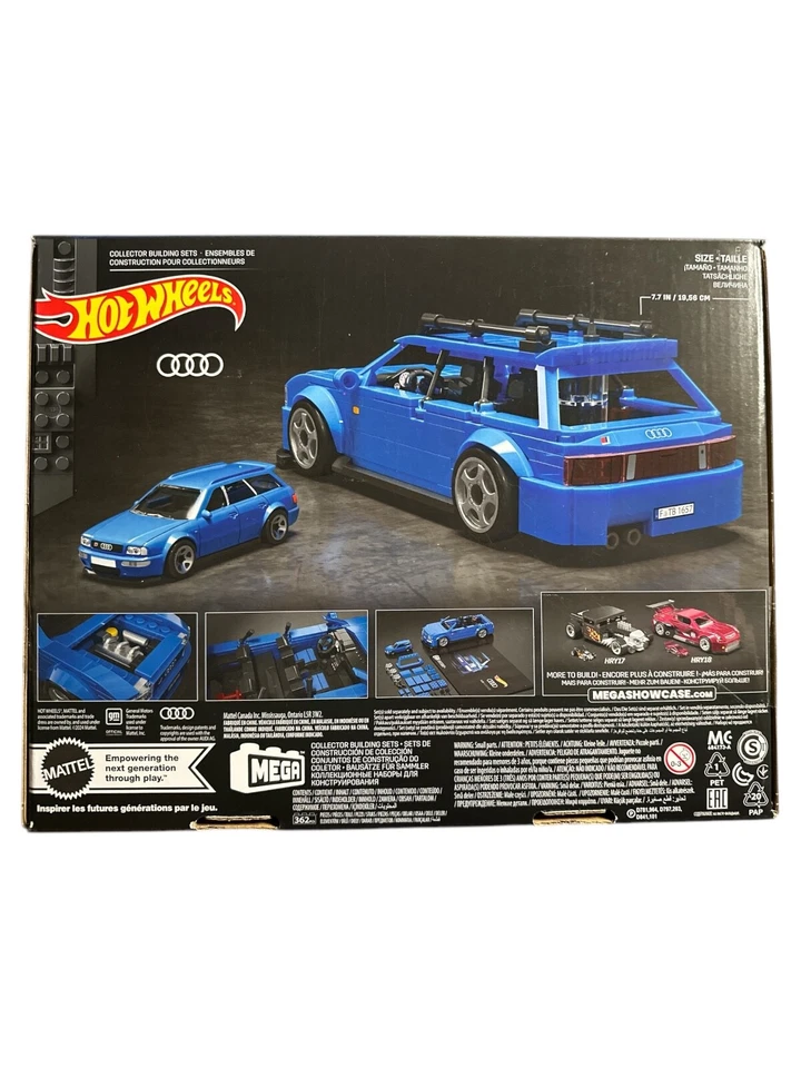 MEGA Hot Wheels Audi Avant RS2 Collector 1:24 Building sets 357 pieces HRY19 - Image 2 of 3