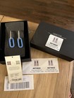 BURBERRY -  Chain Link Earrings In  Palladio Blue w Original Box And Dustbag — photo 5