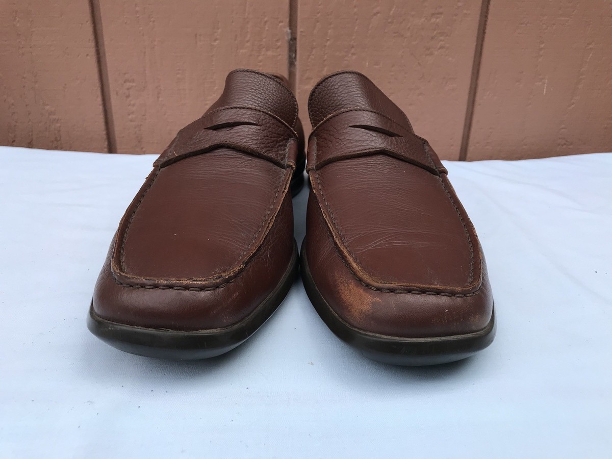 Ermenegildo Zegna Dress Loafers - Brown Leather flats Ermenegildo Zegna Brown size 8.5 UK in Leather  main image 3