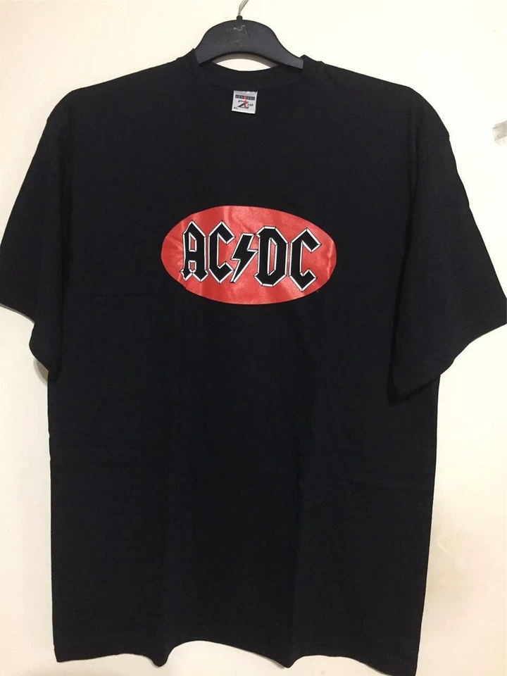 T-Shirt Rock AC/DC Officiel Licencié - Logo Ovale Angus Rare Importation - Photo 1/1