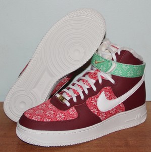 Nike Air Force 1 High 07 Nordic Christmas Sweater Shoes Mens 7.5 DC1620-600  AF1 | eBay