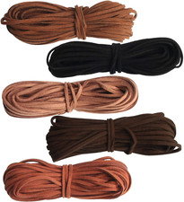 55 Yards 2.6Mm Suede Cord Faux Leather Cord String Rope Thread for Bracelet Neck