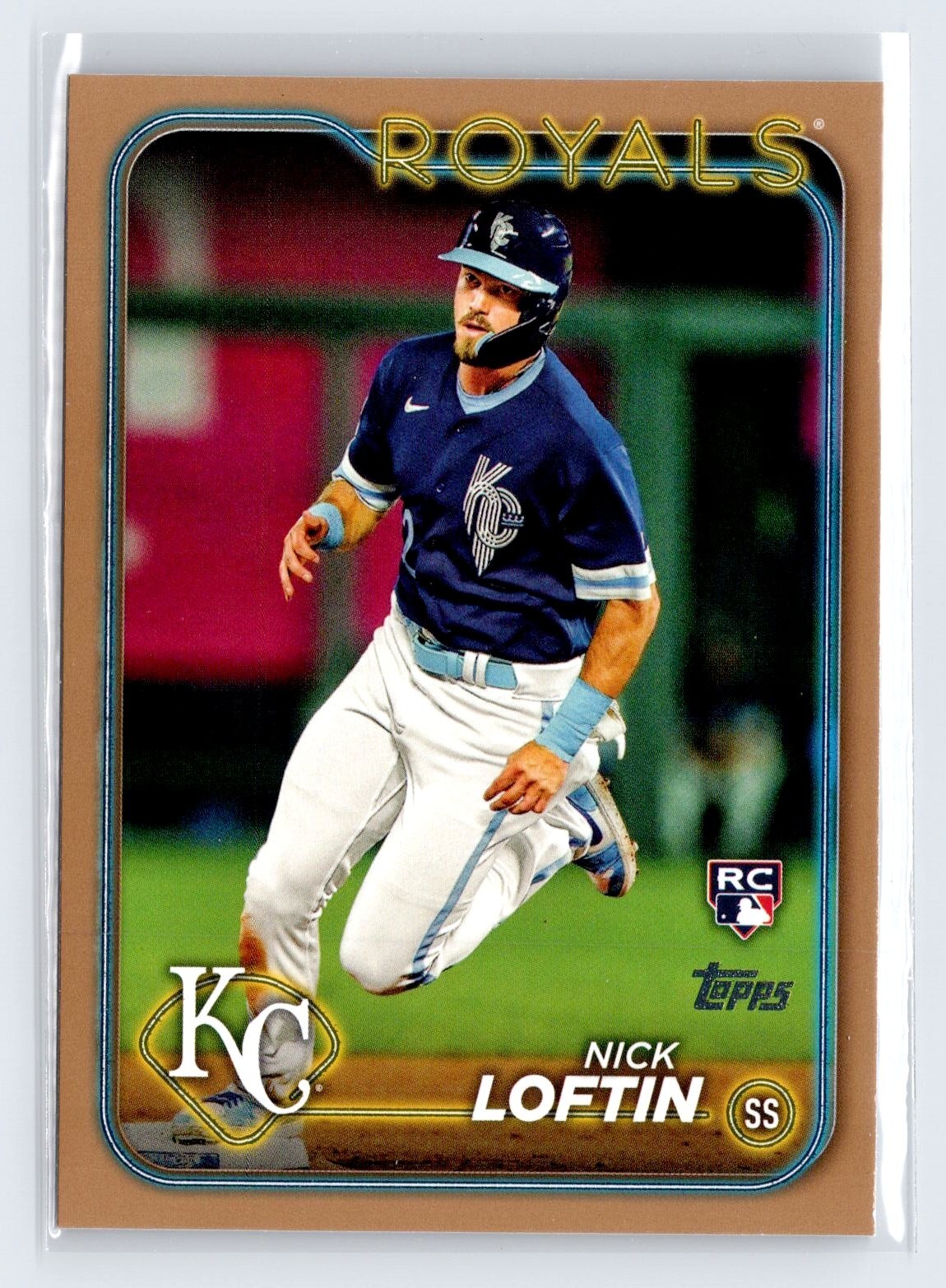2024 Topps Series 2 Nick Loftin Gold /2024 Rookie RC #506 Kansas City Royals