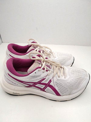 Asics Contend 7 Women's Running Shoes Size 10 White Pink 1012A911