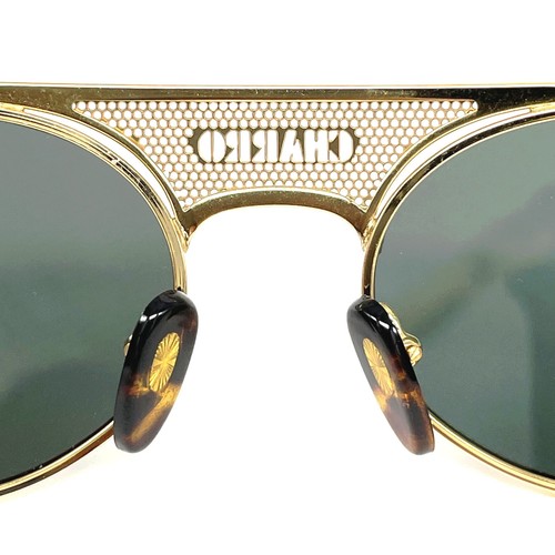 NOS vintage CHARRO 4366B By POLAROID sunglasses - 80's Italy - Large - Gold - Picture 11 of 13