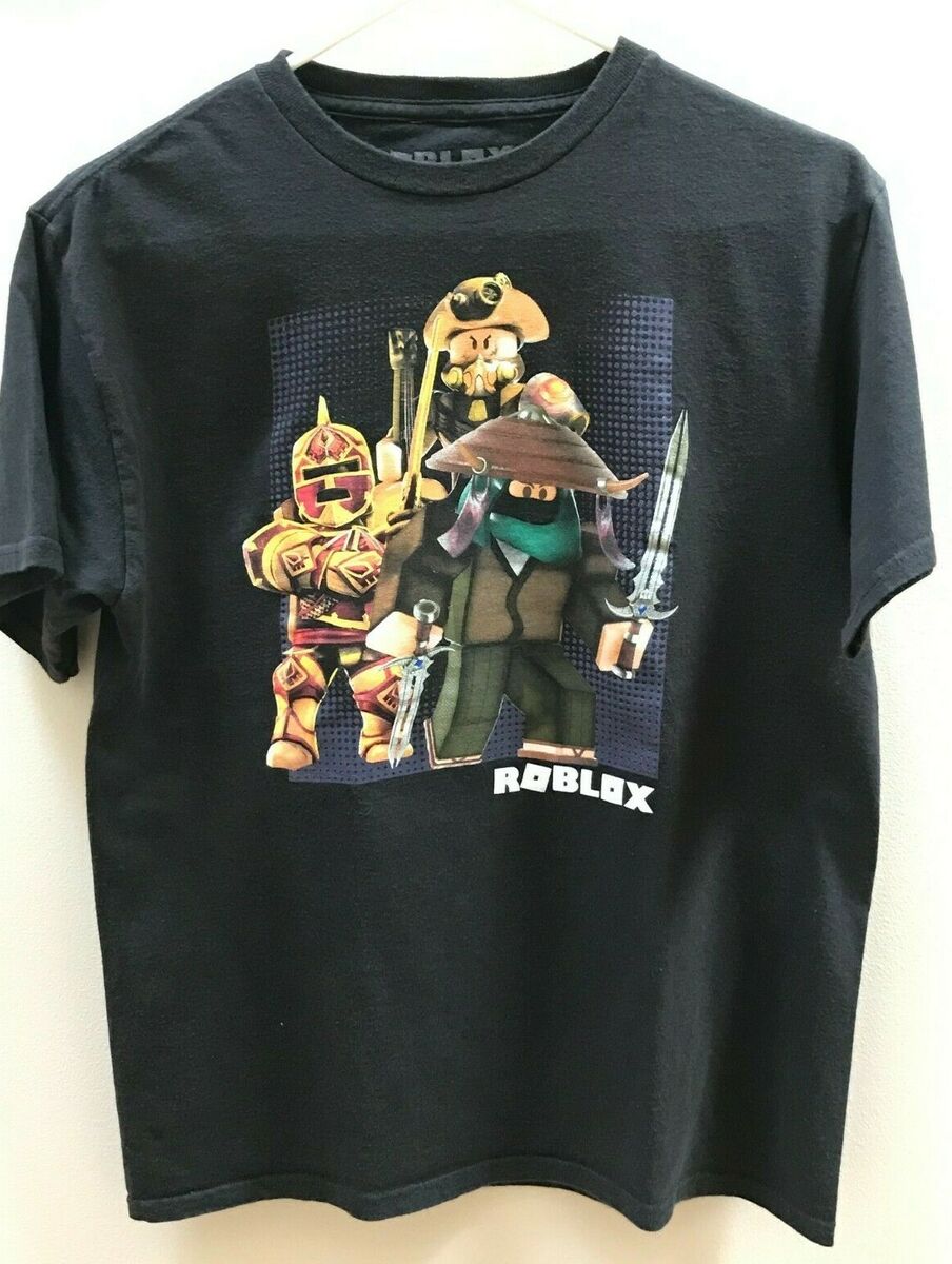 LICENSED Boy's ROBLOX GITD Warrior Character Print Short Sleeve Crew  T-Shirt