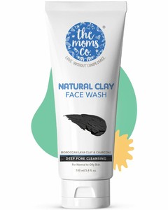 moms co natural clay face wash
