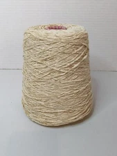 Silk City Fibers Rayon Cone Yarn Chenille Luxury 1300 YPP Cone BEACHSTONE 1.10lb