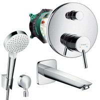 Hansgrohe Unterputz Wannen Set, Talis S, Crometta, Ibox, Wanneneinlauf, Brause