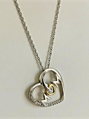 MOM Muttertag Halskette Herz Gold Silber 14k 925 Sterling Macys Diamant Schmuck