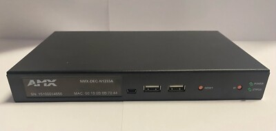 AMX NMX-DEC-N1233A video over IP decoder (FGN1233A-SA)