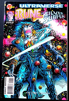 Rune & The Silver Surfer #1 - VF - 1995 - Malibu Comics -  One-shot - 2x Cover