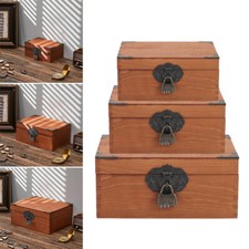 3Pcs Wooden Desktop Sorting Storage Desk Organizer Table Draw Cabinet Small UK