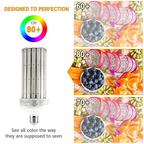 100W LED Corn Bulbs Light Replace 400W MH/HPS Warehouse Parking Lot Light 5000K - Picture 7 of 12