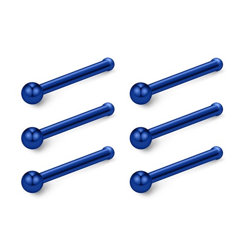 6PCS Nose Stud Ring Tiny Ball Surgical Steel Ear Tragus Body Piercing Jewellery - Picture 13 of 23