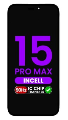 15 Pro Max LCD Real (90hz) Display Touch Screen Digitizer With IC Chip Full HD