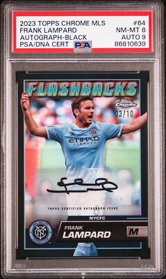 2023 Topps Chrome Mls #64 Frank Lampard Autograph-Black Refractor