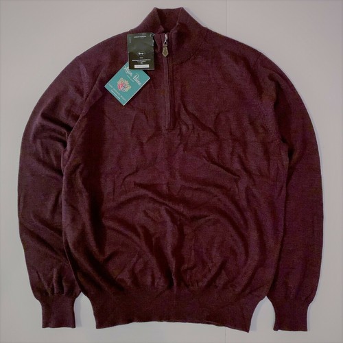BNWT Alan Paine Mens Barton Merino Half 