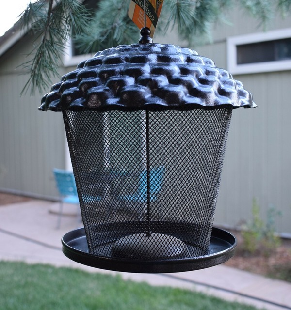 Royal Wing Dome Finch Feeder Metal Chestnut Brown Mesh Body High Capacity NEW eBay
