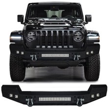 Vijay Full Width Front Bumper With Led Lights For 2007-2024 Jeep Wrangler Jkjl Vijay Full Width Front Bumper With Led Lights For 2007-2024 Jeep Wrangler Jkjl