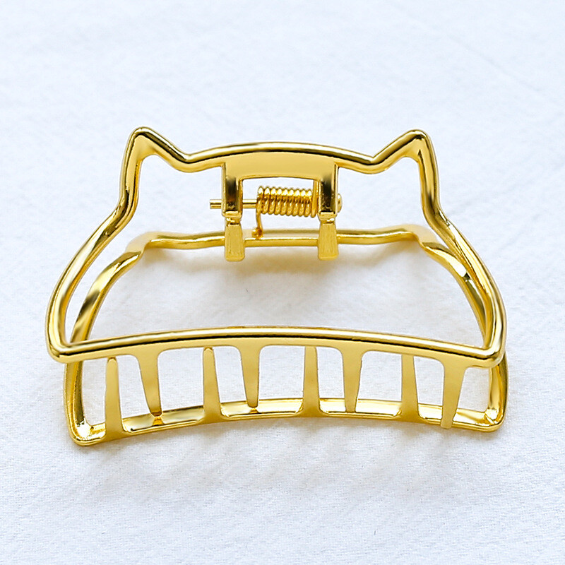 Vintage Metal Hair Claw Cat Ears Hair Clip Hairpin Barrette Hair Styling Tools Fashion Vintage Metal Hair Claw Cat Ears Hairpin Clip  main image 4