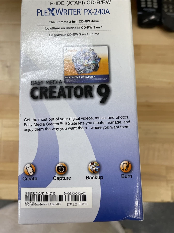 PLEXTOR PX-240A INTERNAL 52x32x52 PLEXWRITER E-IDE CD-RW *NEW* - Image 3 of 4