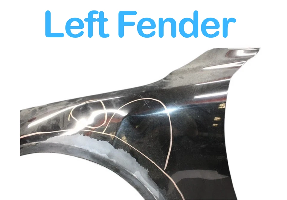 02-10 Cubierta del panel del guardabarros delantero izquierdo del lado del conductor negro 5380224903 OEM Foto 2 de 4