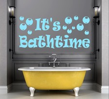 It's Bathtime Vinyl Wall Art Sticker Decal for Childrens Bathroom + FREE UK P&P