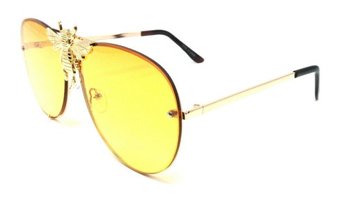 PILOT AVIATOR SUNGLASSES FLOATING LENSES RETRO DESIGNER FASHION CLASSIC CASUAL - Picture 8 of 9
