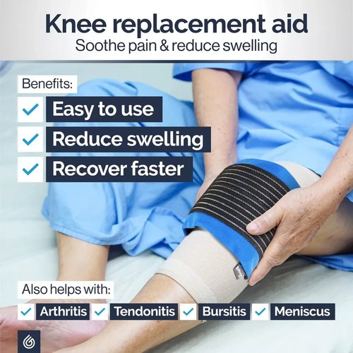 Ankle Ice Pack Wrap Reusable Hot Cold Compress for Ankle Swelling and Pain brace - Picture 5 of 7