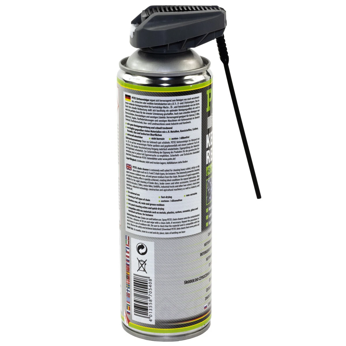 Vélo Chaînes Nettoyeur Spray Nettoyant Pour Chaîne Ligne PETEC 500.