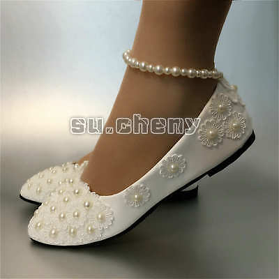 white wedding shoes with pearls