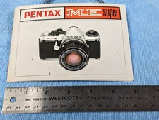 ASAHI PENTAX ME SUPER CAMERA INSTRUCTION MANUAL